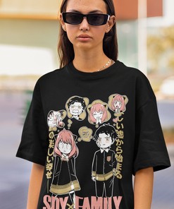 Spy Anime Graphic Tshirt - Unisex Family Manga Tee for Gift Giving with Unique Graphic Tee