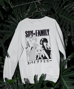 Spy Anime Sweatshirt - Japanimation Graphic T-Shirt for Family Manga Lovers, Unique Graphics Included
