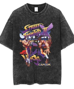 Street Fighter Ryu and Vega Anime Tee, Cool Shirt for Gamers