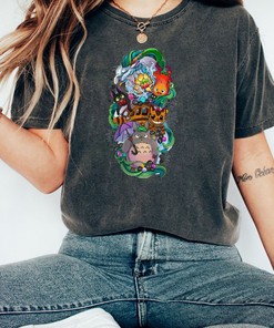 Studio Ghibli Family Hoodie, My Neighbor Totoro Tee, Unisex Anime Shirt for Ghibli Fans