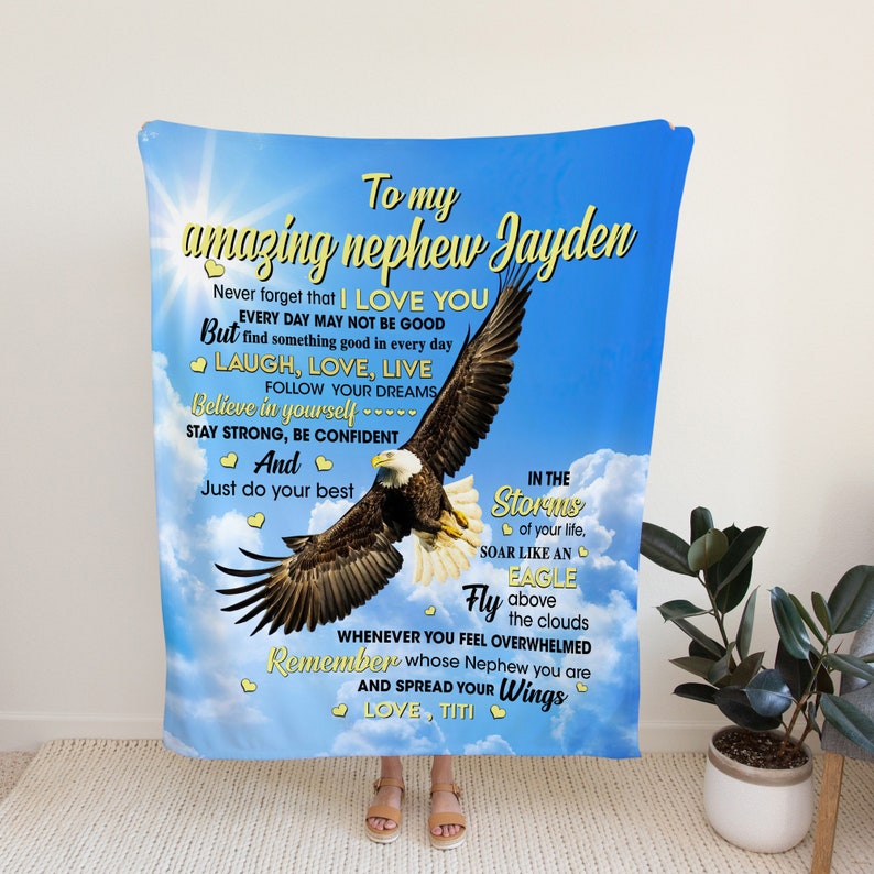 Stunning Eagle Custom Name Blanket Quilt Bedding Set - Perfect Home Decoration, Picnic and Gifts - Image 2