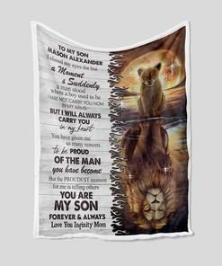 Stunning Lion Custom Name Quilt Blanket Bedding Set - Perfect Holiday Gift, Home Decoration