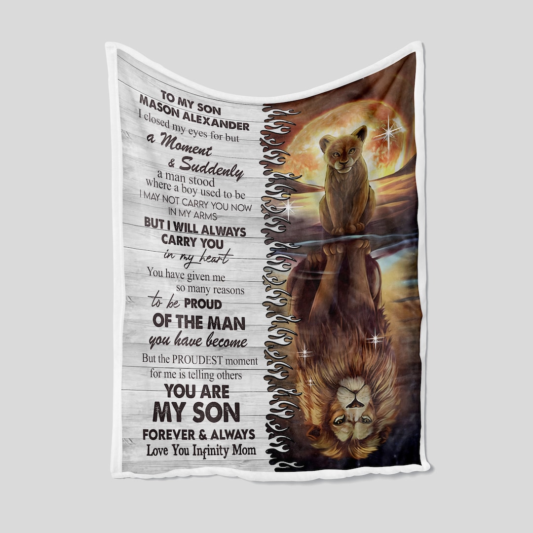 Stunning Lion Custom Name Quilt Blanket Bedding Set - Perfect Holiday Gift, Home Decoration