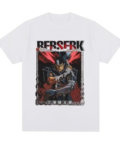 Stylish Gothic Ber Guts the Black Swordsman Anime Tee - Perfect Fan Gift Idea with Alternative Fashion Keywords