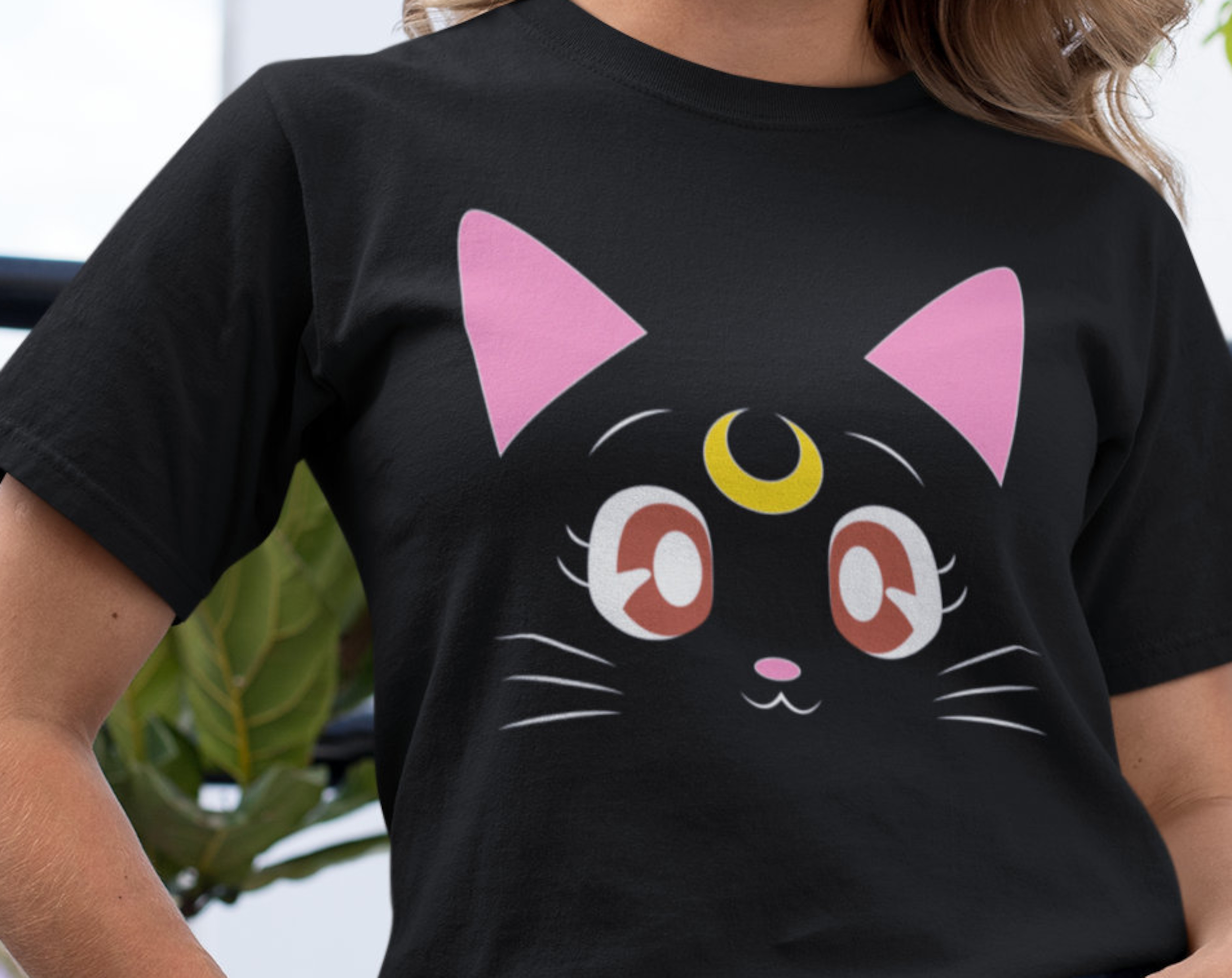 Stylish Sailor Moon Cat Shirt, Perfect Fan Gift - Image 2