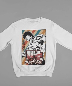 Stylish Unisex Baki The Grappler Sweatshirt - Cool Yujiro Hanma & Baki Hanma Manga Inspired Apparel