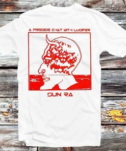 Sun Ra Freeside Chat with Lucifer Vintage Retro Anime T-Shirt - Perfect Gift Idea
