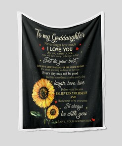 Sunflower Quilt Blanket Bedding Set for Goddaughter - Perfect for Home Decoration