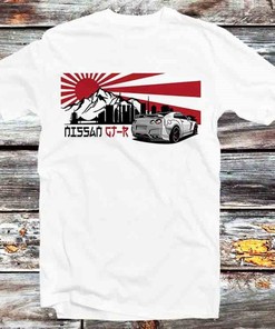 Sunset Skyline GTR R35 Japanese T-Shirt - Anime Gift for Car Enthusiasts