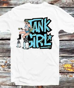 Tank Girl Bang Bang Movie Poster T-Shirt - Vintage 90s Movies Tee: Gifts For Fans Included