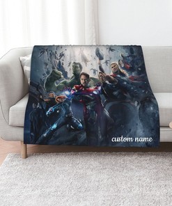 The Avengers Age Of Ultron Quilt Blanket: Personalized Gift for Living Room and Sofa Blanket
