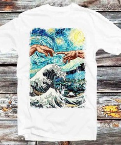 The Great Wave Off Kanagawa Tee - Vintage Retro Gift for Art Enthusiasts