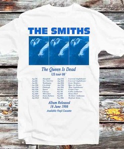 The Smiths Us Tour 86 Queen Is Dead T-Shirt - Vintage Retro Cool Gift for Fans