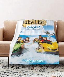 The Suite Life ON DECK Personalized Quilt Blanket - Perfect for Home Decoration and Great Gifts for Family