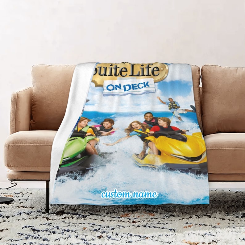 The Suite Life ON DECK Personalized Quilt Blanket - Perfect for Home Decoration and Great Gifts for Family - Image 2