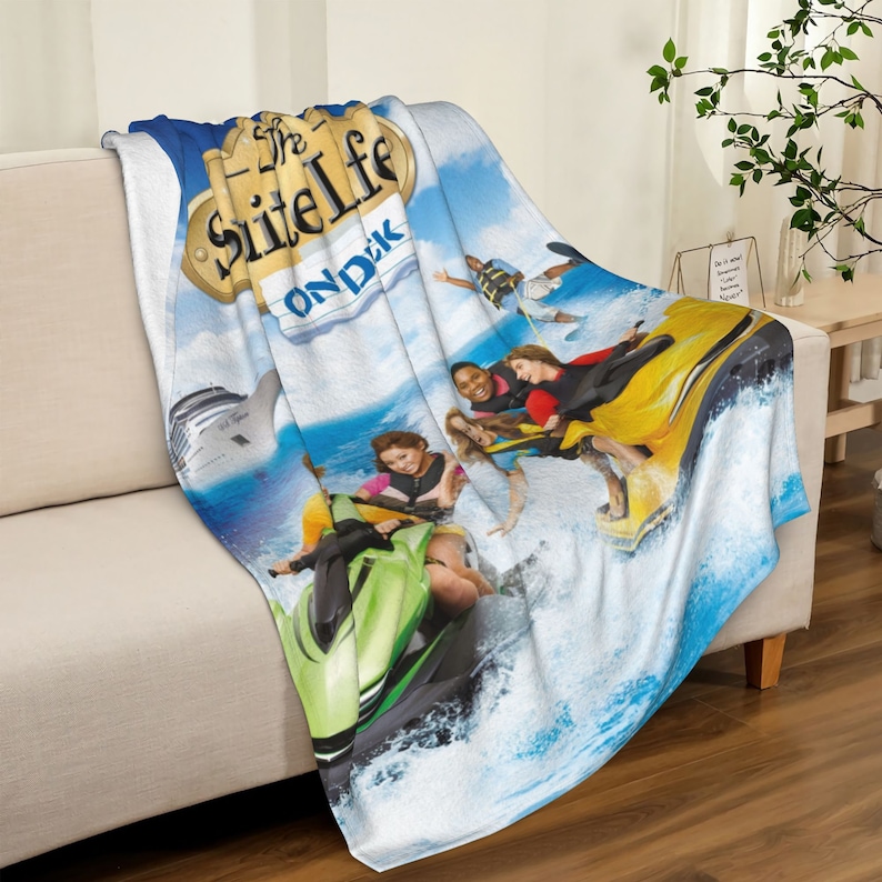The Suite Life ON DECK Personalized Quilt Blanket - Perfect for Home Decoration and Great Gifts for Family - Image 4