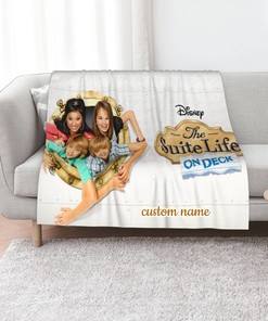 The Suite Life ON DECK Quilt Blanket Set with Personalized Name - Perfect for Home Decoration & Sofa