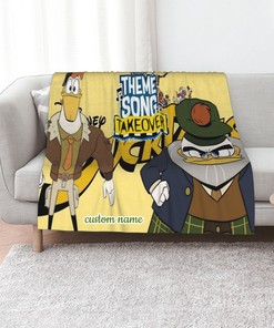 Theme Song Takeover Quilt Bedding Set with Custom Name - Great for Home Decoration & Sofa