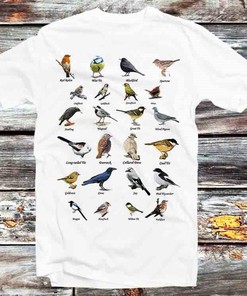 Tits Universe British Garden Birds Tee - Vintage Nature Gift for Birdwatchers