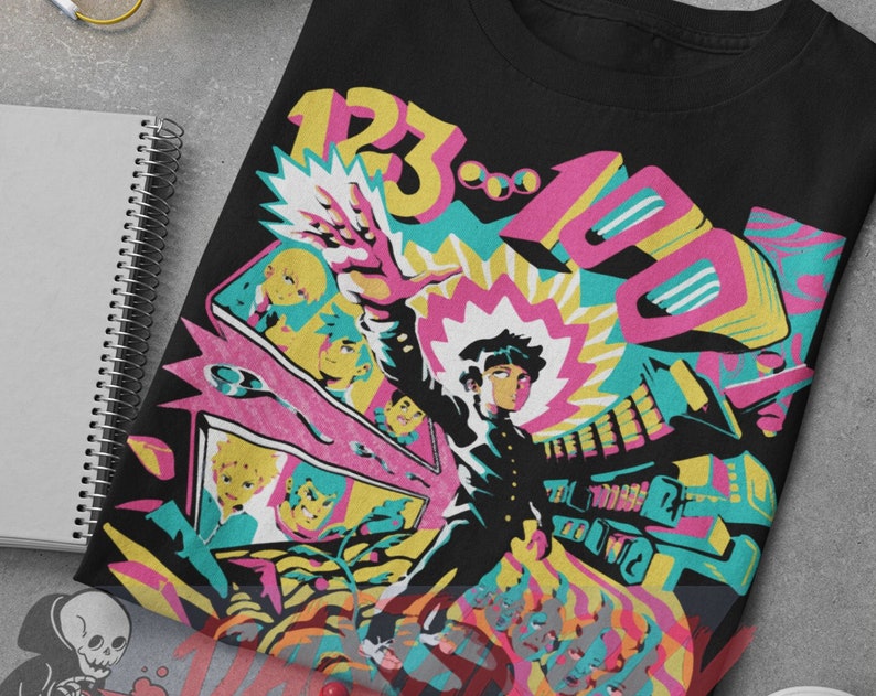 Trippy Mob Psycho Unisex Shirt - Weeb Shirt - Otaku Hoodie - Image 2