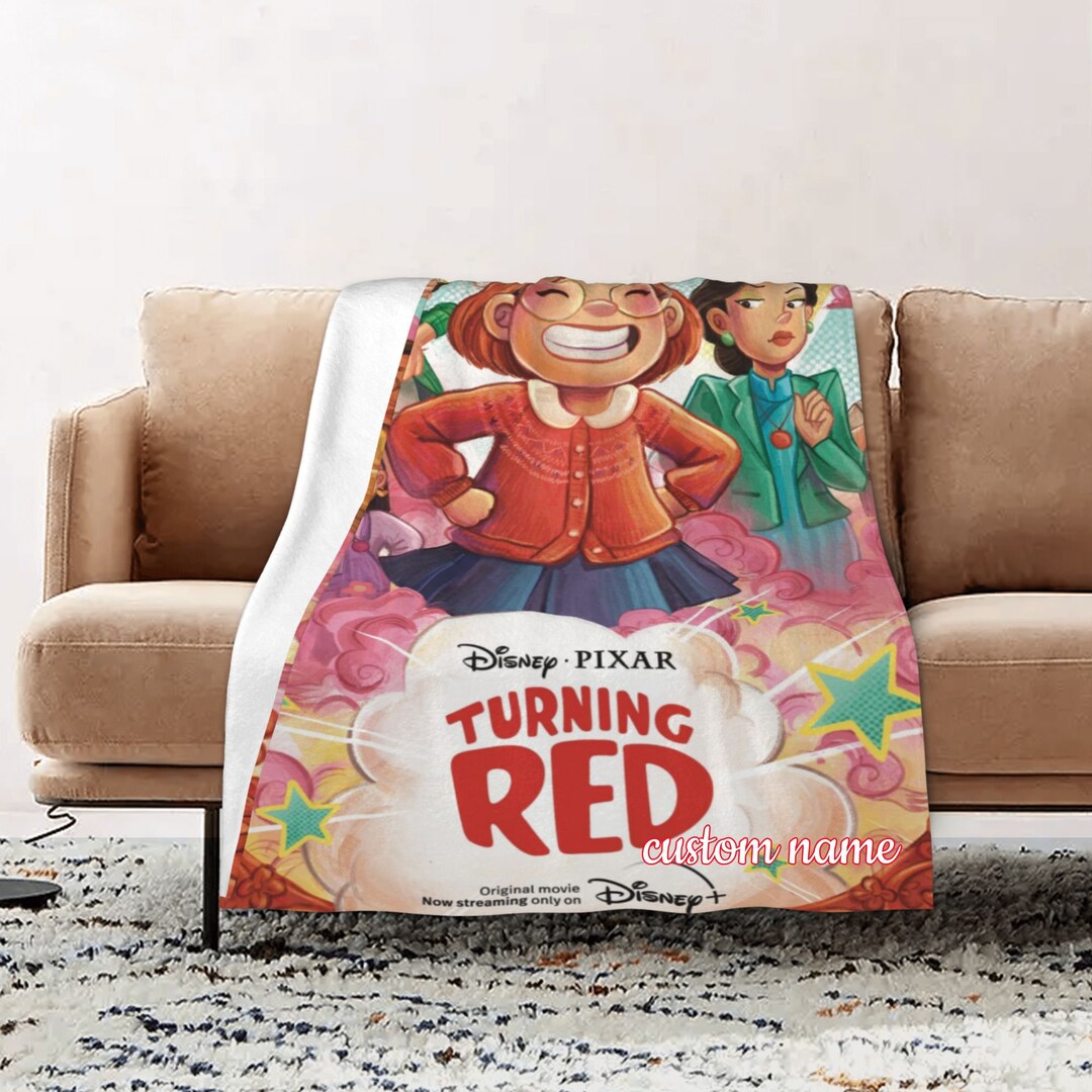 Turning Red Personalized Quilt Blanket Set - Great for Sofa Blanket, Picnic, Family Gifts