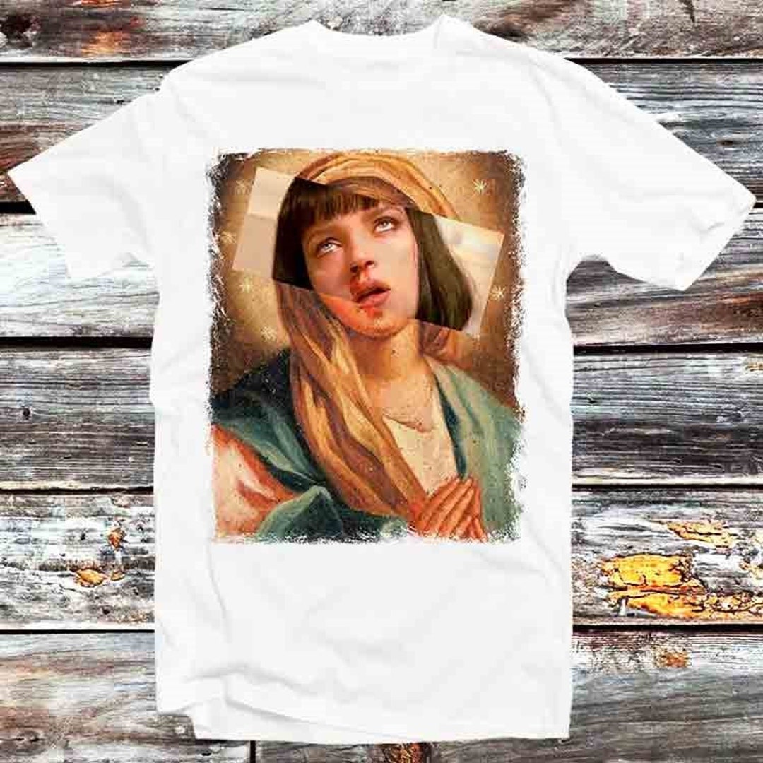 Uma Thurman Pulp Fiction T-Shirt - Vintage Retro Cool Gift for Movie Fans