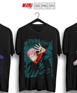 Unique Anime Bundle - Make Your Own DIY Anime T-Shirts with JJK Prints with High-Quality Vector Files