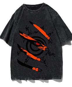 Unique Anime Tee - Unisex Japanese Tee, Worn Cotton Anime T Shirt, Fan Gift