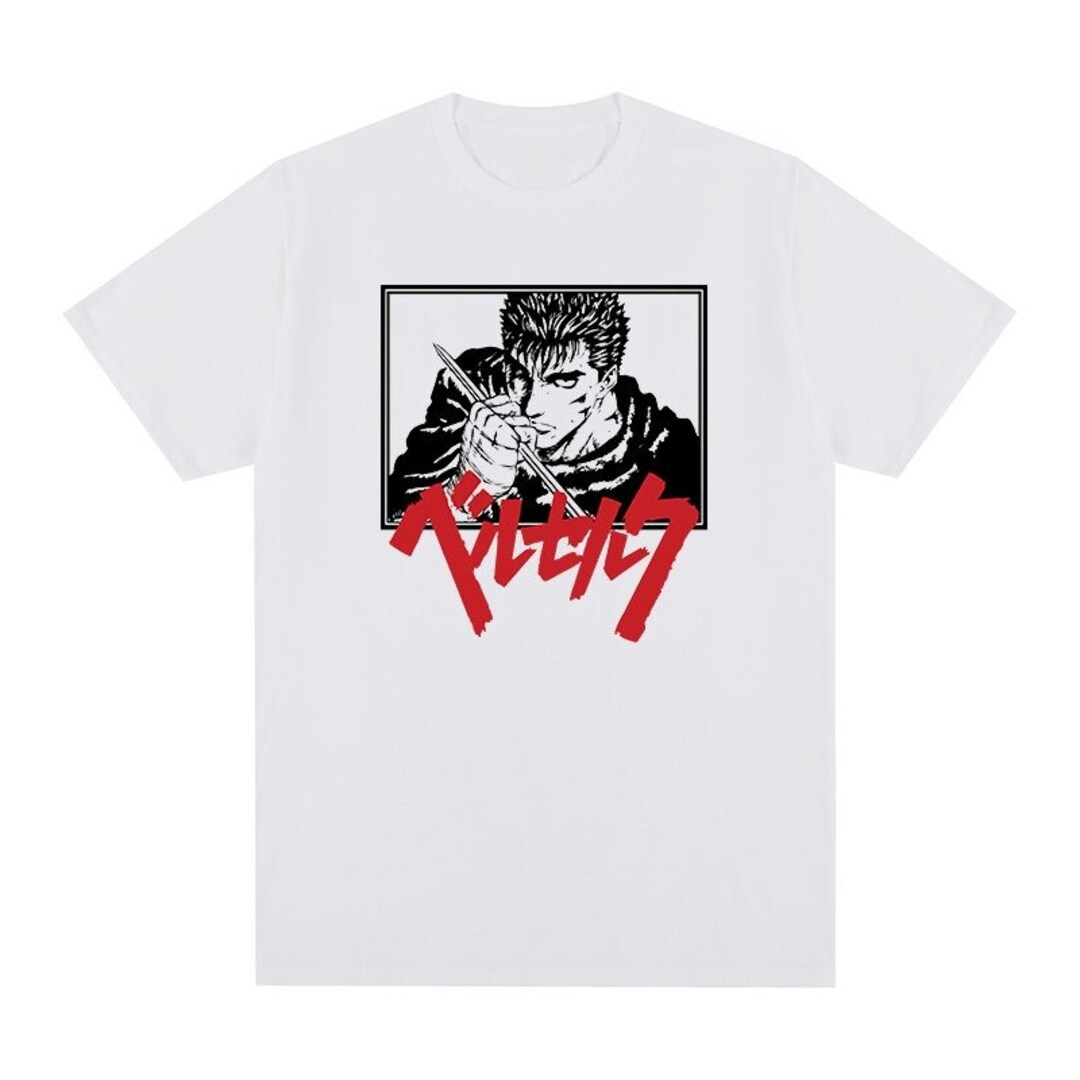 Unique Black Swordsman Manga Gothic T-Shirt - Perfect Fan Gift Idea