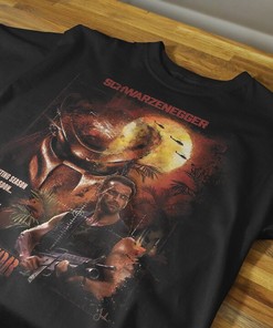 Unique Predator Movie Tee - Cool 80s Movie Graphic Shirt for Him