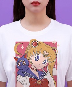 Unisex Aesthetic Anime Gift for Fans of Sailor Moon - Sailor Moon Shirt
