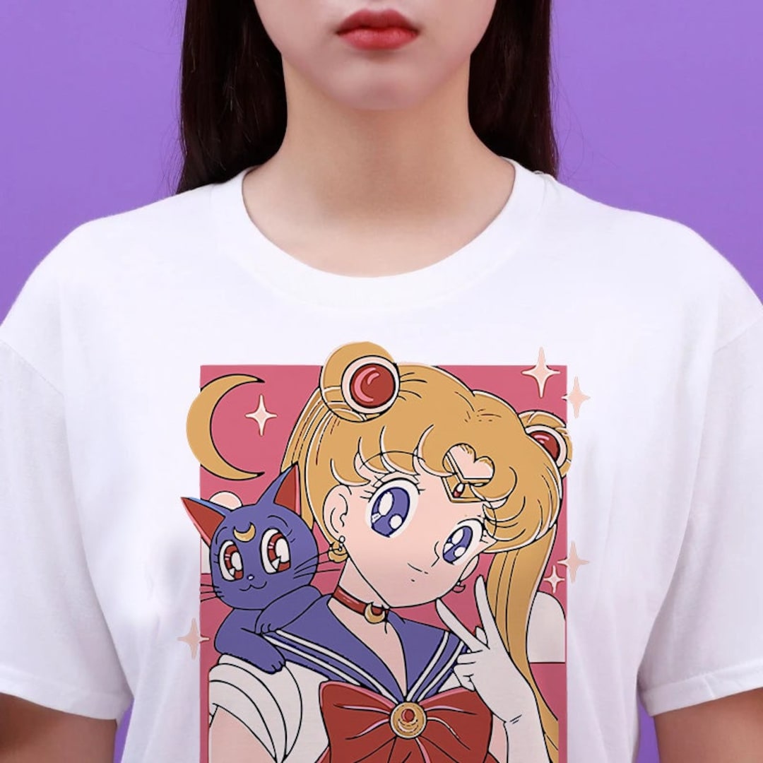 Unisex Aesthetic Anime Gift for Fans of Sailor Moon - Sailor Moon Shirt