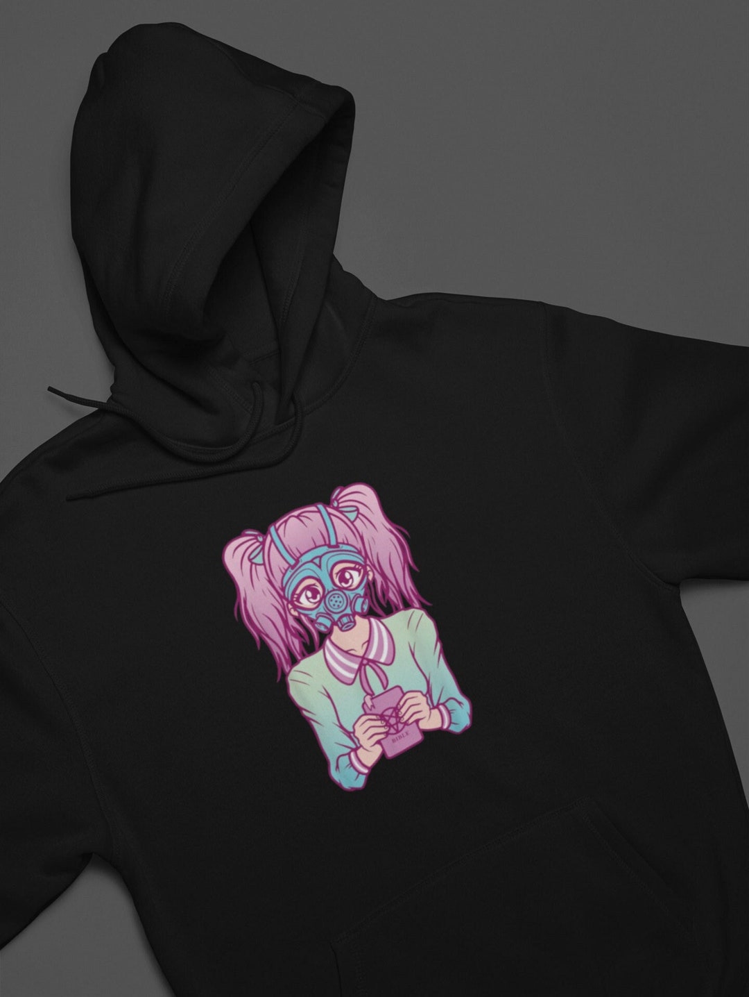 Unisex Anime Aesthetic Pastel Goth Sheep Girl Hoodie: Cute Japanese Anime Design & Perfect Gift For Anime Fan