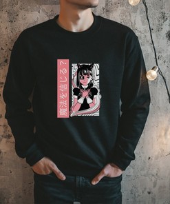 Unisex Anime Inspired Sweatshirt: Japanese Culture Fashion Logo Clothing Design with Stylish Japanese Design
