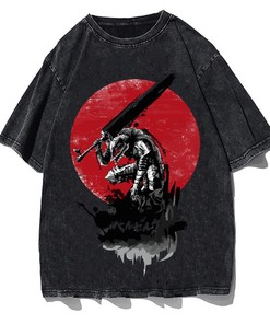 Unisex Anime T-Shirt with Guts Shirt Design - Trendy Graphic Tees for Cool Aesthetic Fans
