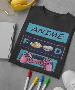Unisex Anime and Manga Shirt - Food and Gaming Life - Gift for Manga Lovers