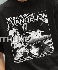 Unisex Cartoon Portrait Manga Tee with Aesthetic Clothing T-Shirt and Kawaii Clothes (Gift for Anime Lovers)
