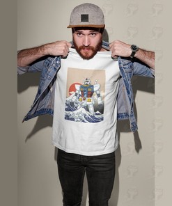 Unisex Gundam Vintage Shirt with Kawaii Anime Tee and Manga Graphic