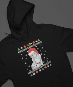 Unisex Hentai Anime Christmas Sweatshirt - Waifu Otaku Ugly Santa Hoodie, Gift for Anime Fans