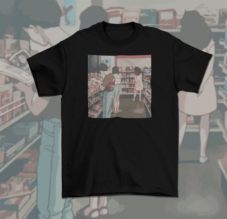 Unisex Japanese Manga Art T-Shirt - Aesthetic Clothing for Anime Fans