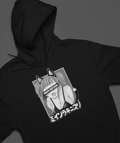 Unisex Lewd Devil Anime Hoodie: Funny Anime Statement Design with Perfect Gift for Anime Lovers & Cute Anime Style