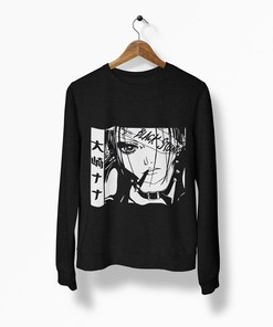 Unisex Nana Anime Black Stones Hoodie - Display Your Love for Music and Japanese Anime