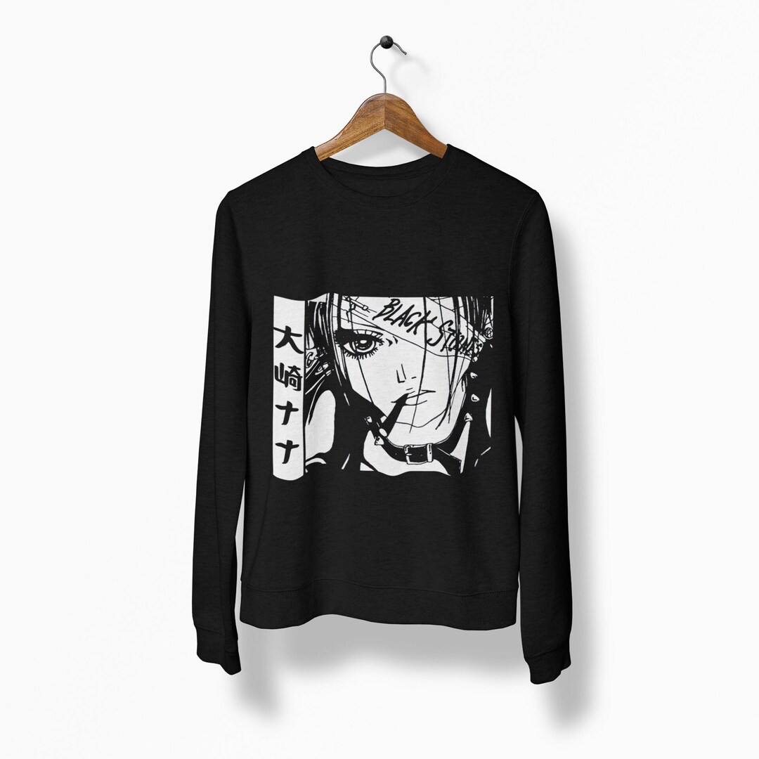 Unisex Nana Anime Black Stones Hoodie - Display Your Love for Music and Japanese Anime