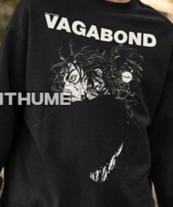 Unisex Sweatshirt with Vagabond Hoodie, Matahachi Honiden, and Musashi Miyamoto Shirt (Gift for Anime Lovers)