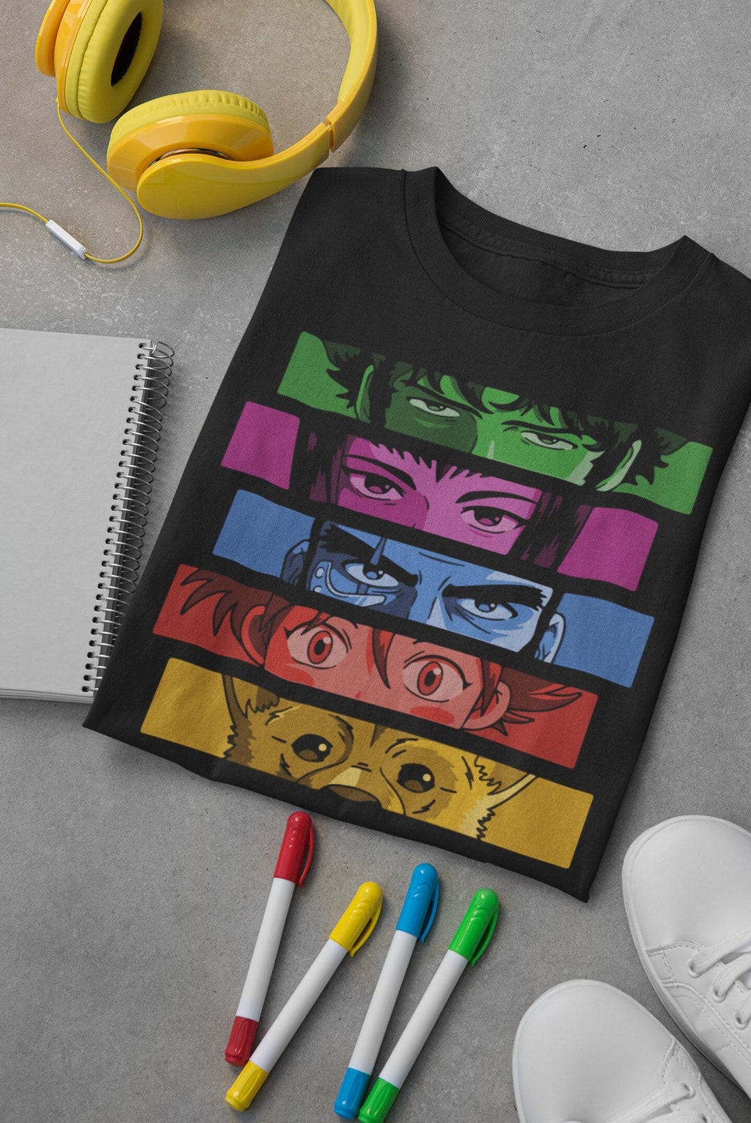 Unisex Vintage Anime Outlaw Eyes Shirt, Bebop Shirt