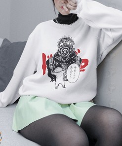 Unisex Welcome to Chaos Sweatshirt: Anime Lover Design with Shin and Chibi