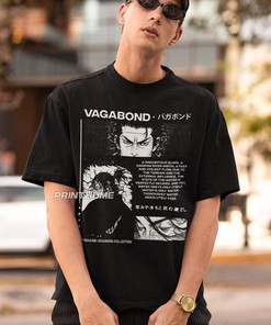 Vagabond Musashi Miyamoto Aesthetic Shirt, Manga Tee, Japanese Anime Hoodie for Fans of Samurai Stories