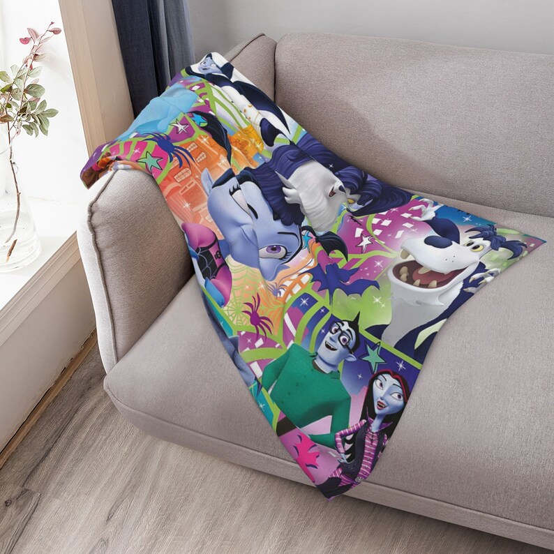 Vampirina Custom Name Quilt Blanket - Ideal for Kids Bedroom Decor and Sofa Blanket - Image 4
