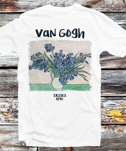 Van Gogh Irises Art Hoodie - Vintage Retro Hoodie for Art Lovers and Anime Enthusiasts Alike
