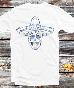 Van Gogh Starry Night Sugar Skull Retro Cool Anime Tee - Perfect Gift Idea